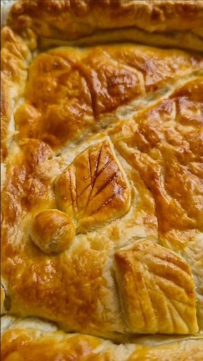 CHICKEN & MUSHROOM PIE 🍄‍🟫🥧🇬🇧 British classic pie series! #subscribe #food #recipe #summer #yummy