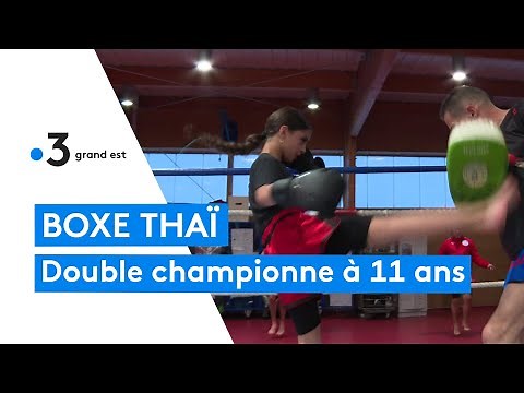 Aya Bozarhoun, double championne de France de boxe thaï à 11 ans