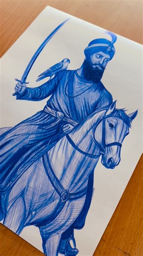 Gurpreet Artist | Guru gobind singh ji drawing. Follow me for more masterpiece art content and support me @gur_preetartist . #gurugobindsinghji #waheguru... | Instagram