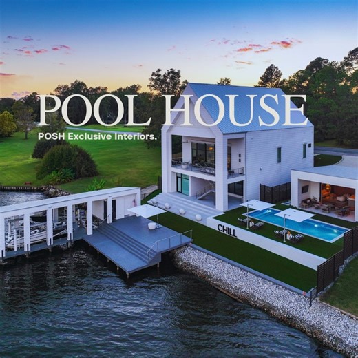 An absolutely beautiful project, luxury details and accessories that become protagonists at the bottom of the river. poshinteriors.com/pool-house Posh Exclusive Interiors #luxuryhomes #luxyrylifestyle #interiordesign | Posh Exclusive Interiors
