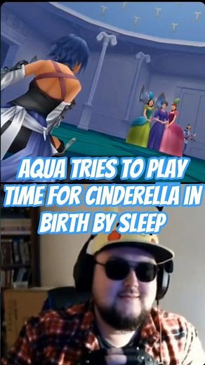 Aqua tries to play time for Cinderella in Birth By Sleep