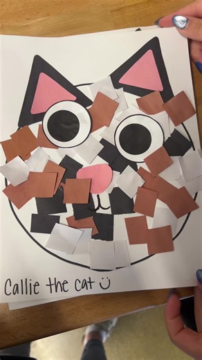 what our calico cats would sound like 🤣 #kidscrafts #fyp