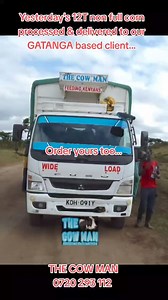 Yesterday's 12T NON FULL CORN chopped fodder processed and delivered...