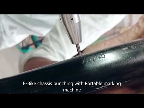 E Bike chassis punching with portable machine | micro Industrial Solutions