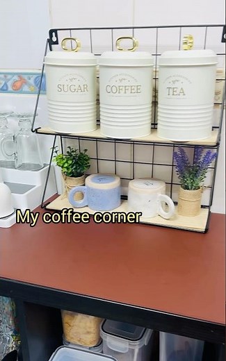 How I Organized My Coffee Station | Simple and Budget Friendly | Coffee Corner Ideas