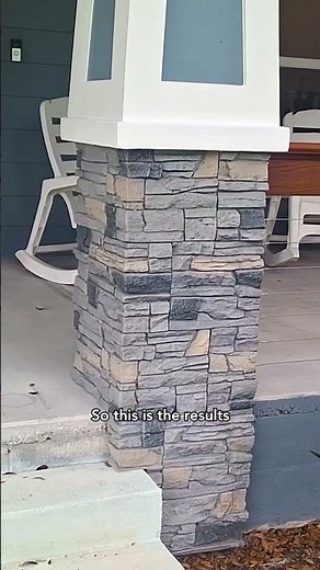 Easy-to-Install Stone Veneer? You Gotta See This! 👀 #mygenstonediy
