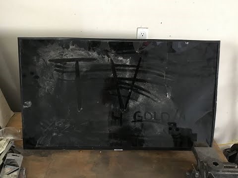 Scrapping a large flatscreen tv for gold, silver, other metals, and very little waste.