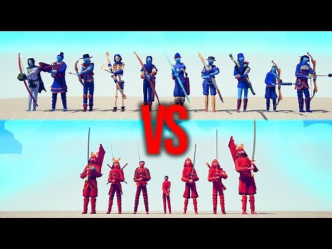 SAMURAI TEAM vs ARCHER TEAM Part 1 #107 | TABS - Totally Accurate Battle Simulator