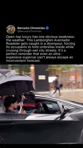 THE WORST WEATHER FOR A SUPERCAR