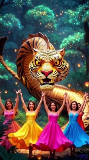 a serpent tiger ! #cartoon #animation #serpent tiger