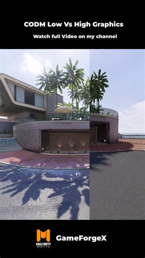 COD Mobile Low Vs High Graphics #shorts