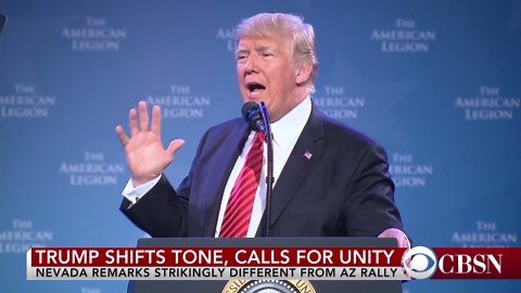 President Trump defends shift in tone in string of speeches