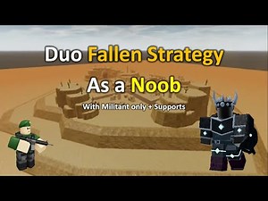 Duo Fallen Strategy for Noobs (Militant + Supports) - Tower Defense SImulator (ROBLOX)