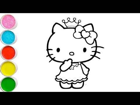 hello Kitty drawing easy hello Kitty drawing| hello Kitty Colours drawing hello Kitty #fundraw kids