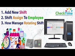 How to add Shift and assign to employee's schedule and Manage Rotating shifts clockwise #checktime