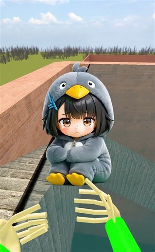 Eat The Pancakes With Moai and Gugu Gaga Penguin!!! #shorts