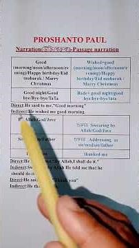 Narration-9(change of passage narration-2)