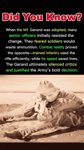 Why Some U.S. Generals Opposed the M1 Garand #m1garand #m1garandhistory #ww2rifle