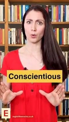 7.5K views · 1.1K reactions | How to pronounce: Conscientious ⁠ Are you conscientious in your work or study?⁠ ⁠ #esl #learnenglish #englishlikeanative #pronunciation #speakenglish #vocabulary | English Like a Native | Facebook