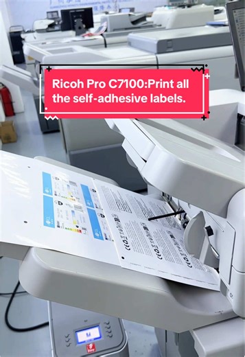 Ricoh Pro C7100: Optimal Printing for Self-Adhesive Labels