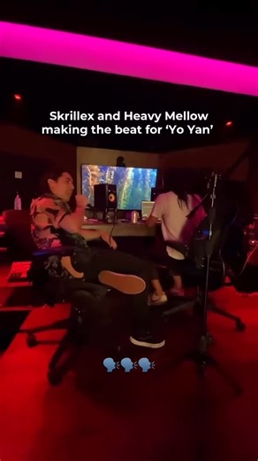 skrillex_europe on Instagram: "A few years ago, @skrillex worked with @heavymellow on the ‘Yo Yan’ beat, and this was one of the studio sessions they had together. Thank you @archives.magazine for the video 🖤 • • • • • #skrillex #heavymellow #yoyan #kora #skrillexeurope"