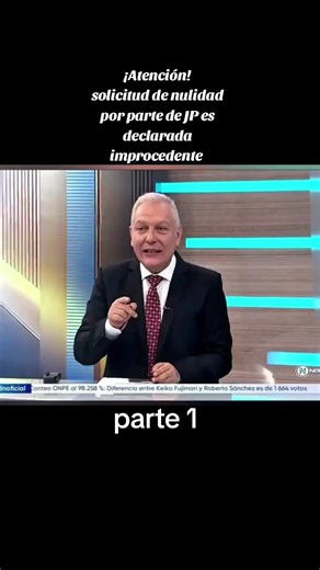 🚨 ATENCIÓN 🚨 La solicitud de nulidad presentada por JP ha sido declarada improcedente. Un nuevo capítulo en este proceso que sigue generando expectativa y debate en la opinión pública. ¿Qué consecuencias tendrá esta decisión? Déjanos tu opinión. #ÚltimaHora #Perú #NoticiasPerú #PolíticaPeruana #JP