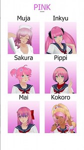 Choose Fav Character🌸 From Every Color🎨 - Yan Sim💌