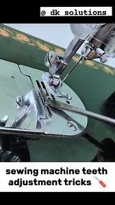 Easy Tricks to Adjust Sewing Machine Teeth for Smooth Stitching #SewingMachineRepair #sewingmachineservice #sewingtipsandtricks #SewingCommunity | DK Solutions
