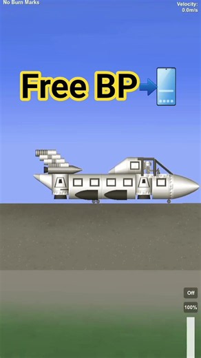 Awesome Aeroplane Made in SFS Without DLC! ✈️ Free BP | Spaceflight Simulator