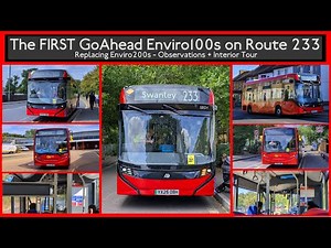 Route 233's BRAND NEW Enviro100EVs | GoAhead's FIRST E100s, Replacing Enviro200s (Interior Tour)
