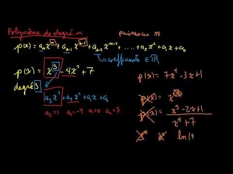 Fonctions polynomiales