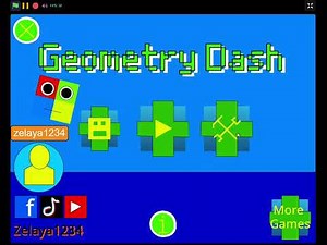 Geometry dash on scratch (Controls and link in Description)