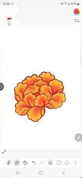 coloring a flower in PENUP