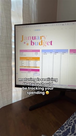 this is adulting. Find the template in my byooo! 🪄 #financespreadsheet #2026budget #monthlybudget
