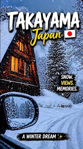 Winter in Takayama, Japan is unreal ❄️🇯🇵