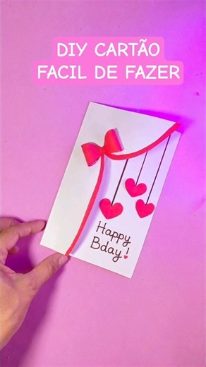 COMO FAZER CARTÃO DE ANIVERSÁRIO #manualidades #diy #papercraft