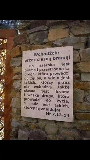 Wchodźcie przez ciasną bramę