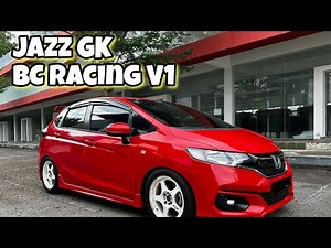 Honda Jazz GK pasang & setup Adjustable BC Racing V1