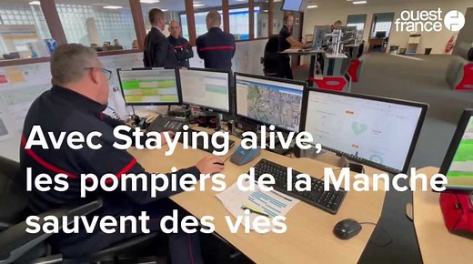 VIDÉO. Avec l'appli Staying alive, les pompiers de la Manche peuvent sauver des vies