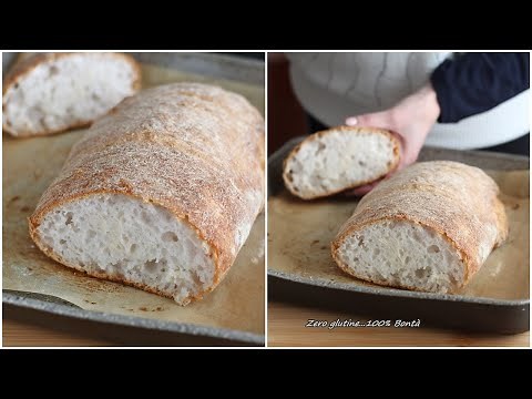 PANE FATTO IN CASA senza impasto e senza glutine, veloce e facilissimo da preparare