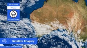 More wet and windy weather is forecast for Western Australia this weekend. A rainband extends across the Central West, Central Wheat Belt and southern Goldfields, with heavy falls and thunderstorms possible. Early on Sunday a cold front is forecast to bring showers, windy conditions and the chance of gusty storms about the southwest. Significant swell will follow Sunday into Monday with wave heights reaching up to 7 metres about the southwest Capes. Tides are also expected to be unusually high o