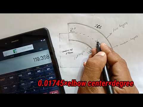 Find out radius of elbow