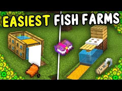 EASIEST AFK Fish Farm Minecraft Bedrock 1.21!
