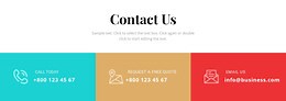 Contact our business - Template by Nicepage