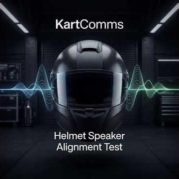 KartComms Helmet Speaker Alignment Test | Left & Right Audio Test for Racing Helmets