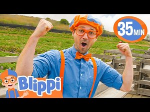 Blippi Learns About Fruits and Vegetables at Tanaka Farms | BEST OF BLIPPI TOYS! - Videos For Kids
