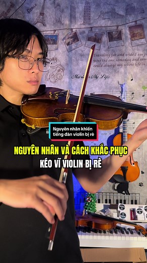 Một số nguyên nhân khiếng tiếng đàn violin bị rè. #violin #thichviolin #violinchiase #tuhocviolin #khoahocviolin