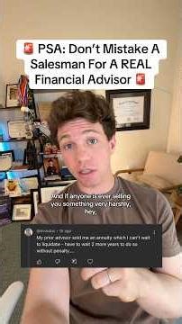 Don’t Mistake A Salesman For Advisor