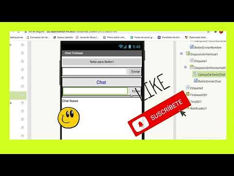 Como Hacer un CHAT con APP INVENTOR utilizando FIREBASE -VIDEO - 2 DE 3