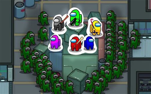 AmongUs我们之中游戏动画：太空人基地生化危机